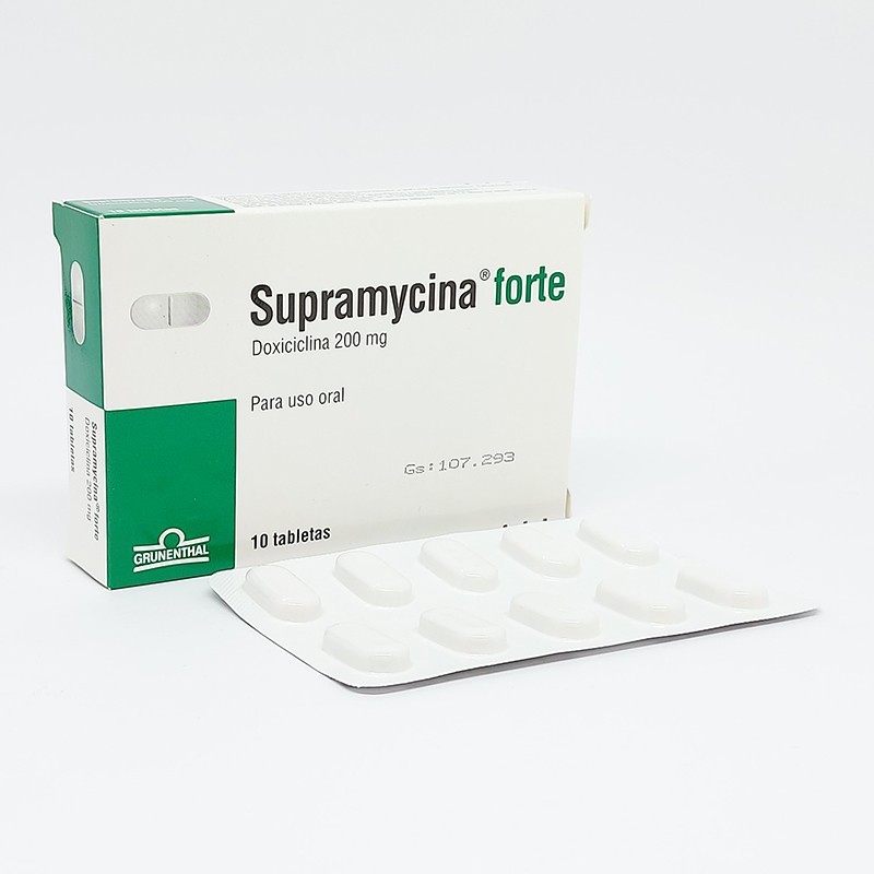 SUPRAMYCINA 200 MG FORTE X 10 TAB