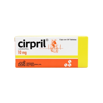 CIRPRIL 10 MG X 30 TABLETAS