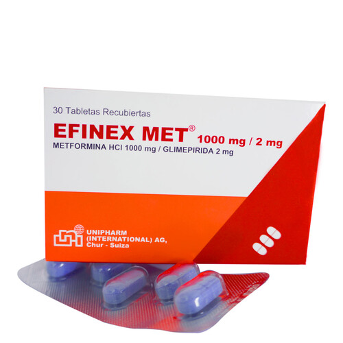 EFINEX MET XR 1000 MG/2MG CX 31