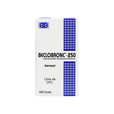 BECLOBRONC AER 250MCG X 200L