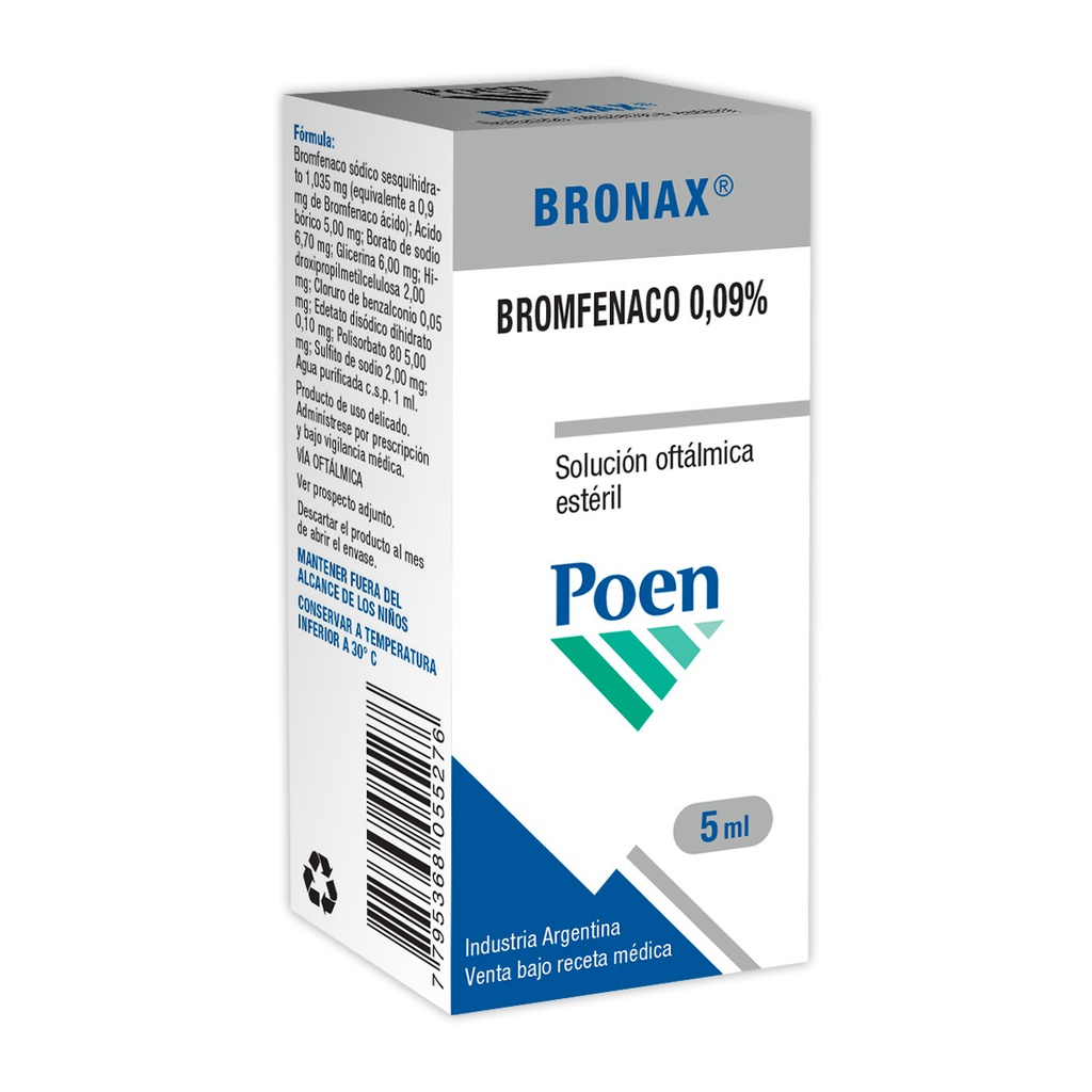 BRONAX 0,09% gotas oftal. 5 ml