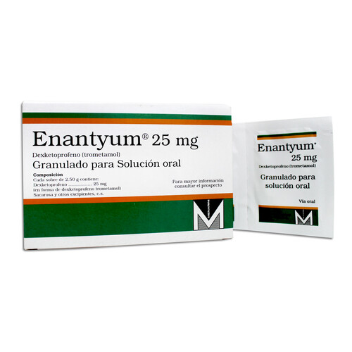 ENANTYUM 25 mg Granulado para solución oral