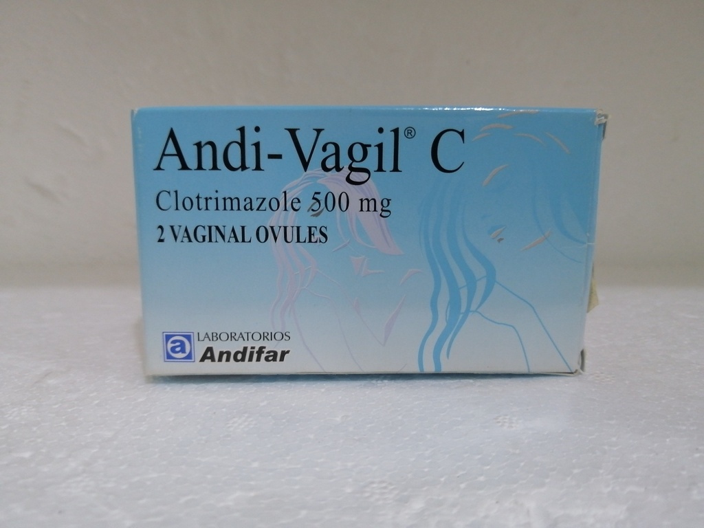 ANDI-VAGIL C 500mg Caja x 2 Ovulos