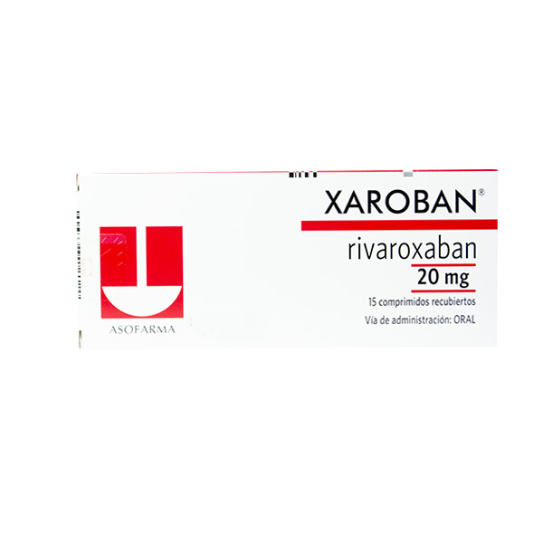 XAROBAN 20mg Caja x 15 Comp