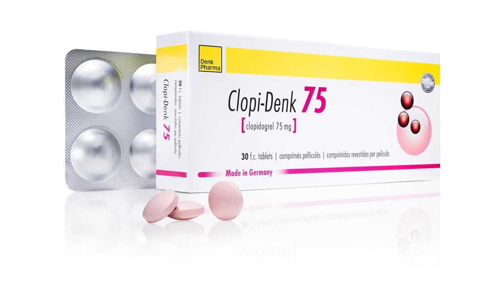 CLOPI-DENK 75mg x 30 Tabs.