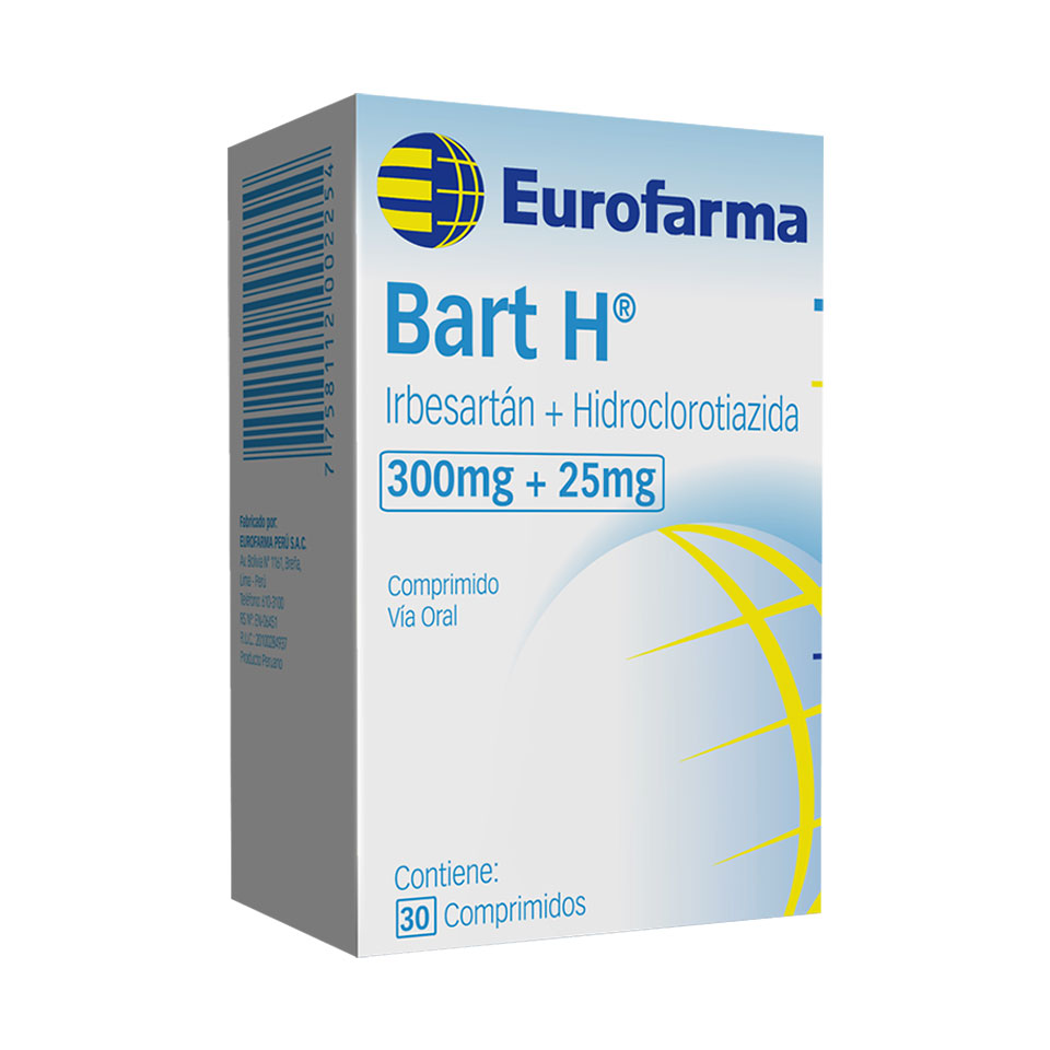 BART H 300 + 12.5MG x 30 COMP.