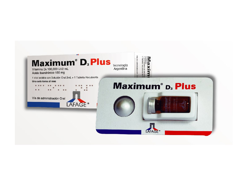 MAXIMUM D3 PLUS 1 Tab. + FA x 2 ml.