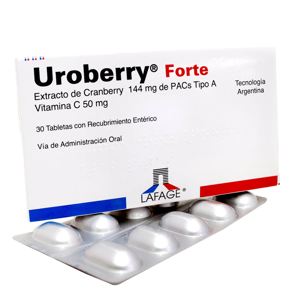 UROBERRY FORTE 144 mg x 30 Tabs.