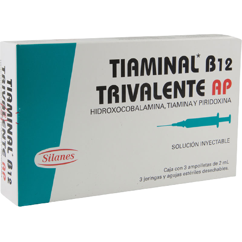 TIAMINAL B12 TRIV. Iny. Caja x 3 Amp.