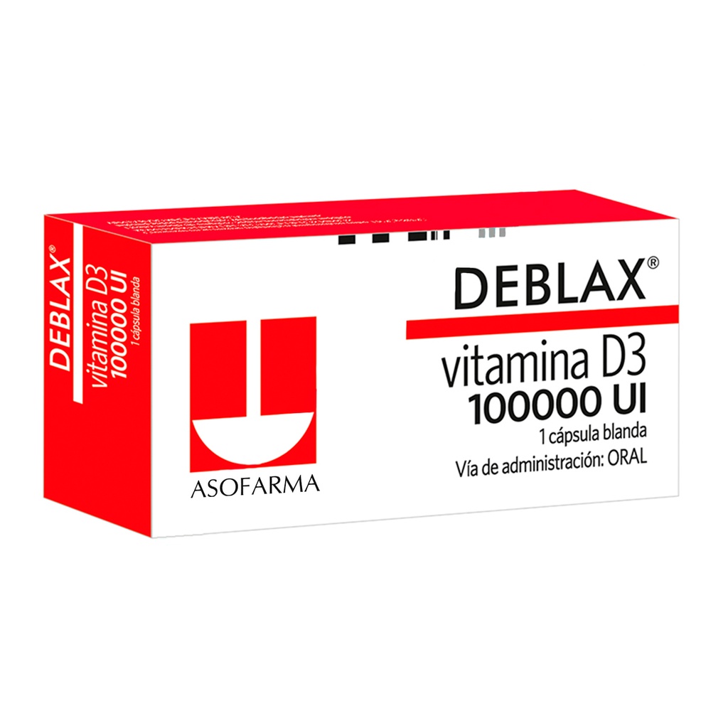 Deblax 100000 UI, 1 capsula blanda 1+1. (copia)